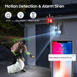 4MP 4G Smart Security Floodlight Camera Support Two - way Audio / Night Vision - Trustpick