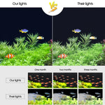 XY-30K Aquarium Glass Fish Tank LED Aquatic Bracket Lamp, US Plug, XY-30K
