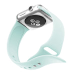 Double Rivets Silicone Watch Band for Apple Watch Series 3 & 2 & 1 38mm, Apple Watch 38mm