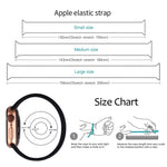 For Apple Watch Ultra 49mm&Watch Ultra 2 49mm / Series 10 46mm / 9&8&7 45mm / SE 3&SE 2&6&SE&5&4 44mm / 3&2&1 42mm Solid Color Elastic Silicone Watch Band, Size:L 156mm