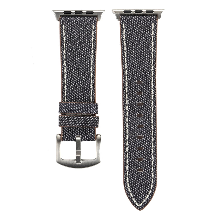 For Apple Watch Ultra 49mm&Watch Ultra 2 49mm / Series 10 46mm / 9&8&7 45mm / SE 3&SE 2&6&SE&5&4 44mm / 3&2&1 42mm Simple Fashion Genuine Leather Cowboy Pattern Watch Band, 42mm