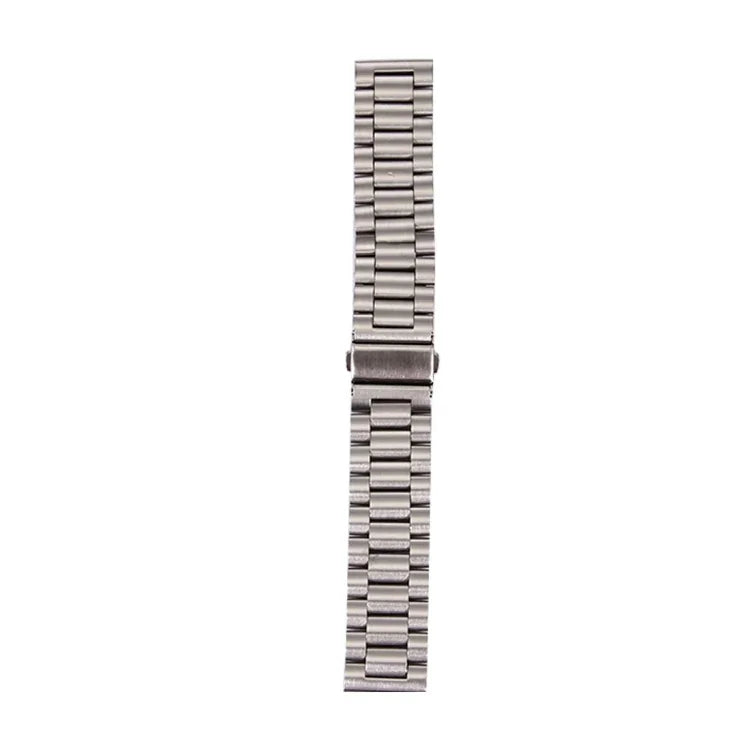 For Samsung Gear S3 Classic Smart Watch Butterfly Buckle 3 Beads Stainless Steel Watchband