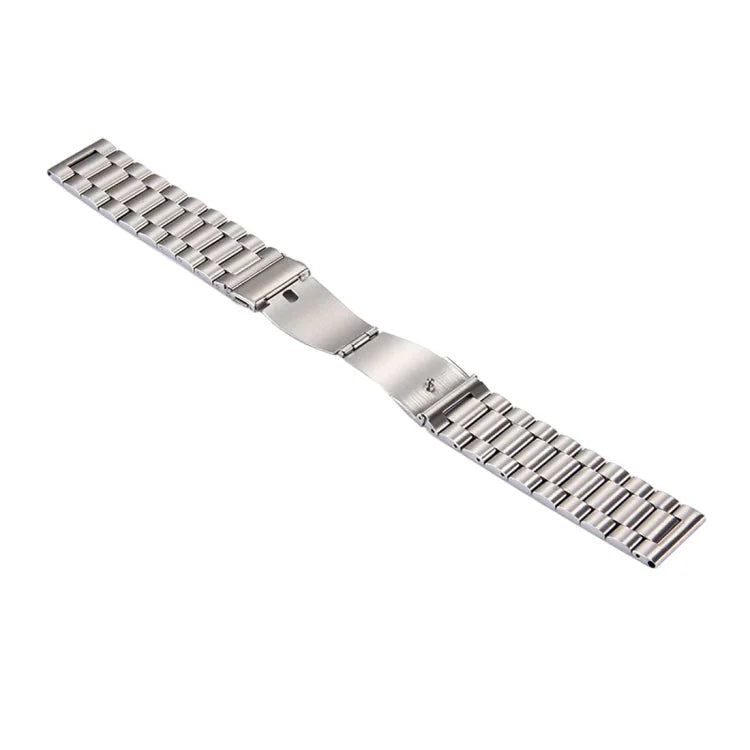 For Samsung Gear S3 Classic Smart Watch Butterfly Buckle 3 Beads Stainless Steel Watchband