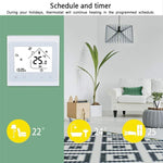 BHT-002GALW 3A Load Water Heating Type LCD Digital Heating Room Thermostat with Time Display, WiFi Control, BHT-002GBLW 3A (Black) Water Heating Type, BHT-002GBLW 3A (White) Water Heating Type