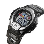 SKMEI 1450 Women Transparent Digital Watch 50m Waterproof Sports Watch with LED Light