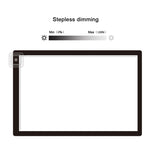 23W 12V LED Three Level of Brightness Dimmable A2 Acrylic Copy Boards Anime Sketch Drawing Sketchpad, EU Plug, EU Plug