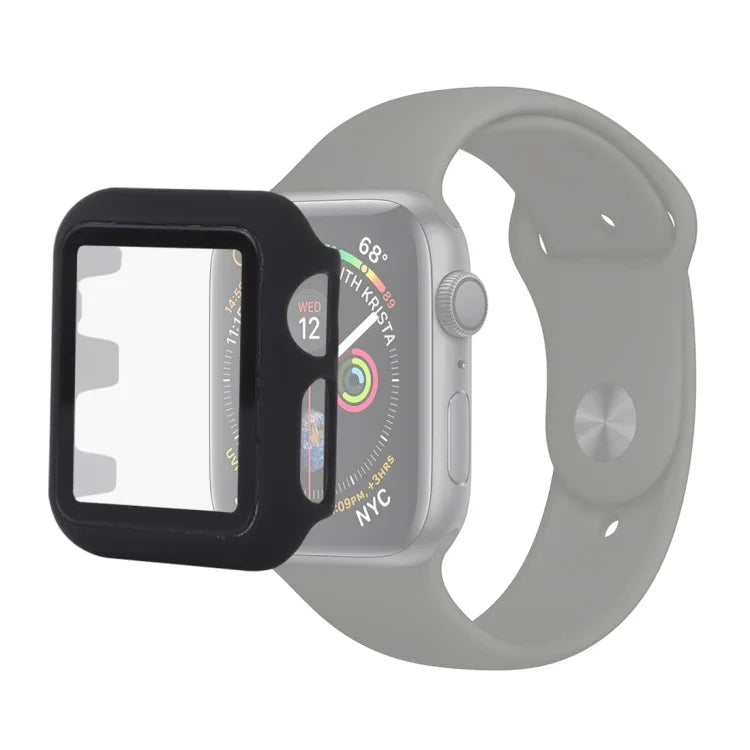 PC + Glass Protective Case For Apple Watch Series 6 / 5 / 4 / Watch SE 44mm, For Apple Watch Series 6 / 5 / 4 / Watch SE 44mm