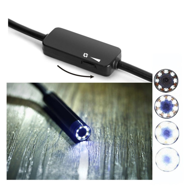 YPC110 8mm 2.0MP HD Camera WiFi Endoscope Snake Tube Inspection Camera with 8 LED, Waterproof IP68, Lens Diameter: 8mm, Length: 2m, Hard Line, 2m Hard Line