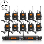 XTUGA IEM1200 Wireless Transmitter 10 Bodypack Stage Singer In-Ear Monitor System, Transmitter 10 Bodypack