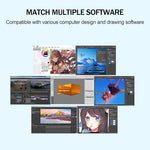 10Moons T503 Drawing Tablet Can Be Connected to mobile Phone Tablet with 8192 Passive Pen