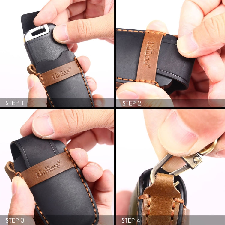 For Cadillac / CT5 / CT6 / XT6 4-button C086 Car Key Leather Protective Case, C086