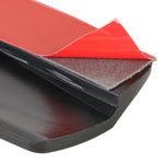 1 Pair Car Solid Color Silicone Bumper Strip, Style: Long, Solid Color