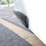 1 Pair Car Solid Color Silicone Bumper Strip, Style: Long, Solid Color