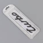Car TURBO Personalized Aluminum Alloy Decorative Stickers, Size: 13x3x0.3cm
