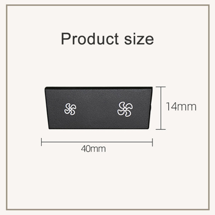 For BMW 3 Series E84 E90 F25 X3 Car Air Conditioner Panel Switch Button Air Volume Key without OFF 6411 9344 143-MA, Air Volume Key