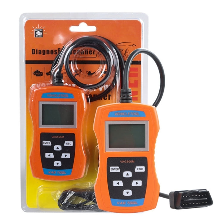 VAG506M Car Mini Code Reader OBD2 Fault Detector Diagnostic Tool, Southern European Version, VAG506M , Southern European Version