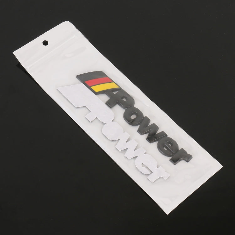 Car Germany Flag Style Power Metal Personalized Decorative Stickers, Size: 14x3x0.3cm, Germany Flag Style Power