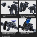 Carbon Fiber Texture Bicycle Non-slip Scooter Phone Holder