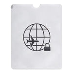 100pcs Aluminum Foil Anti Theft RFID Blocking Sleeve Passport Passbook Protector, Size: 13.5*10.5cm, Airplane Pattern 100pcs