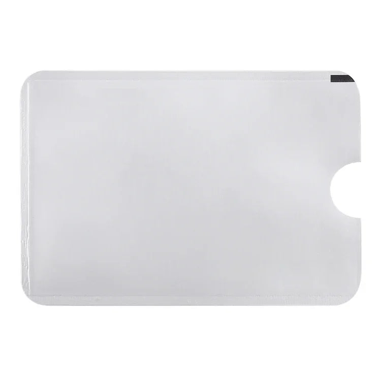 100pcs Aluminum Foil Anti Theft RFID Blocking Sleeve Card Protector, Size: 9.1*6.3cm, RFID Blocking Sleeve 100pcs