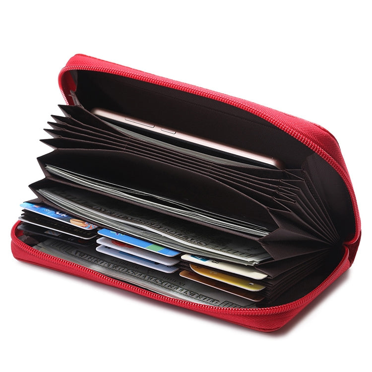 902 Antimagnetic RFID Litchi Texture Women Large Capacity Hand Wallet Purse Phone Bag with Card Slots