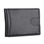 9602 Antimagnetic RFID Mini Crazy Horse Texture Leather Wallet Billfold, 9602