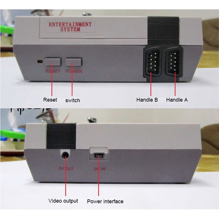 Retro Classic TV Mini Game Console, Built-in 620 Games, 620 Games(EU Plug), 620 Games(US Plug)
