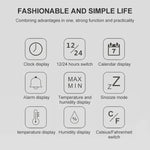 TS-8608 Multifunction Large Screen Clock Household Creative Thermometer Hygrometer, TS-8608