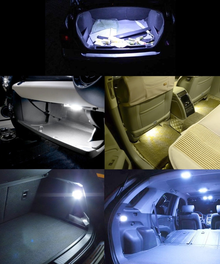 2 PCS 41mm Festoon 3W 300LM White Light 8 LED 3528 SMD Canbus Error-Free Car Reading Lamps,  DC 12, 41mm