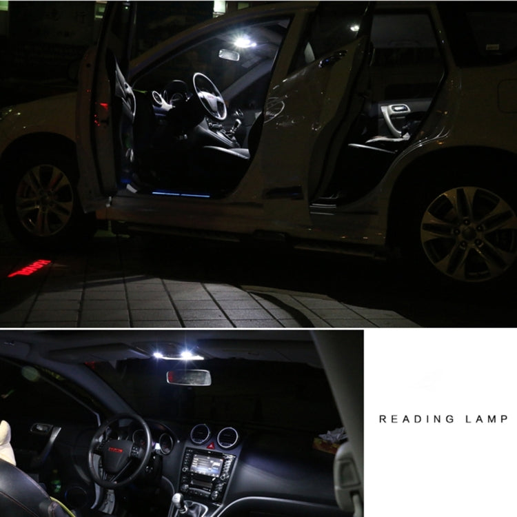 2 PCS 41mm Festoon 3W 300LM White Light 8 LED 3528 SMD Canbus Error-Free Car Reading Lamps,  DC 12, 41mm