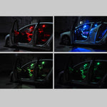 2 PCS Colorful 31MM Bicuspid Remote Control Car Dome Lamp LED Reading Light with 6 LED Lights, 31MM  6 LED Lights