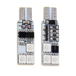 2 PCS Colorful 36MM T10 Port Remote Control Car Dome Lamp LED Reading Light with 6 LED Lights, 36MM 6 LED Lights