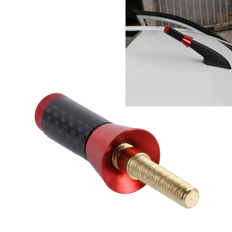 Carbon Fiber Aluminum Short Antenna Polished Universal Screws Base(Small Size), 3.4cm