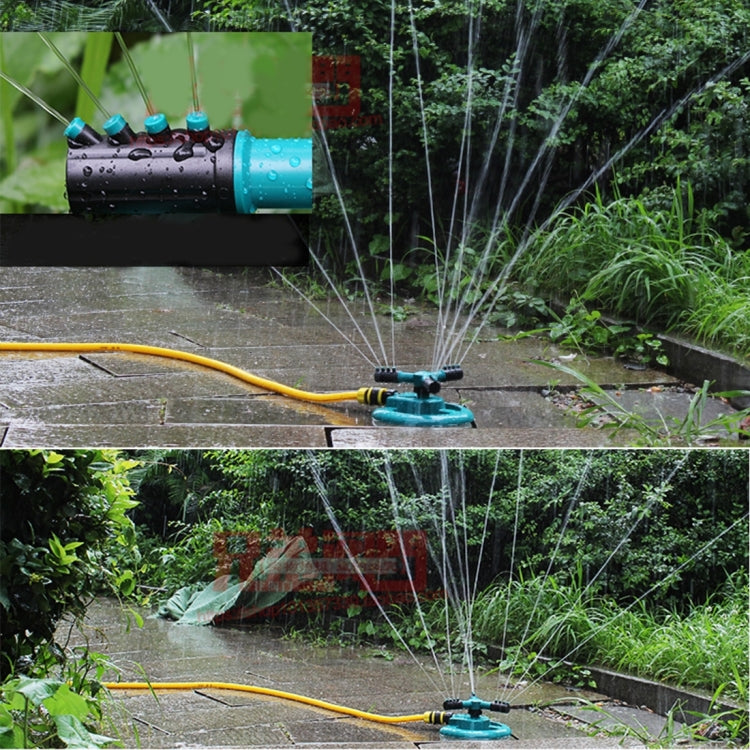 Garden Automatic Rotating Nozzle 360 Degree Rotary Automatic Sprinkler Garden Lawn Watering Nozzle,Applicable for 3/4 inch Water Pipes(Blue), 360 Degree Automatic Sprinkling 3