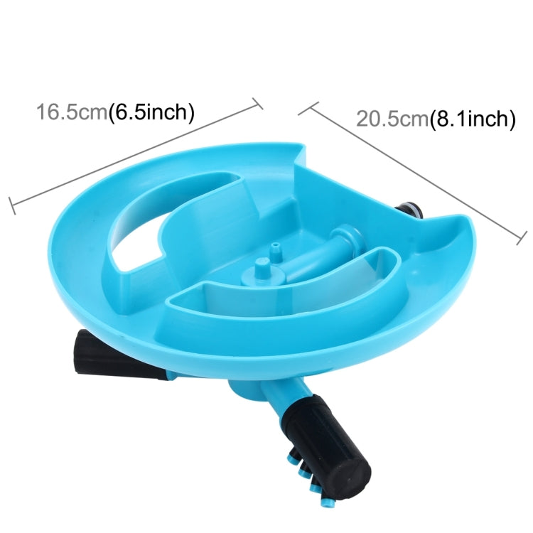 Garden Automatic Rotating Nozzle 360 Degree Rotary Automatic Sprinkler Garden Lawn Watering Nozzle,Applicable for 1/2 inch Water Pipes(Blue), 360 Degree Automatic Sprinkling 2