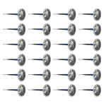 24 PCS 6mm Mushroom Nail-tyre Film Tyre Cold Patch Film Rubber Tire Repair Kit, 6mm