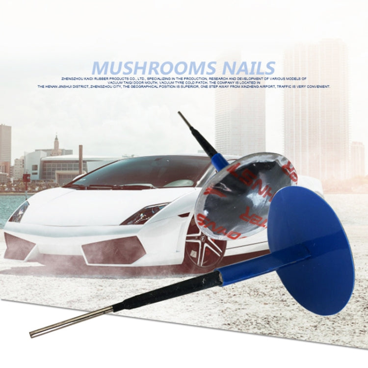 24 PCS 6mm Mushroom Nail-tyre Film Tyre Cold Patch Film Rubber Tire Repair Kit, 6mm
