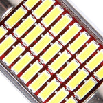 2 PCS DC 12V 6W 36MM Bicuspid Car Door Lamps Registration Mark light Dashboard Dome Door Lights LED Reading Lamp with 27 LED SMD 3014 Lights White, 36MM