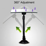 360 Degree Car Adjustable Interior Windshield Rectangular Blind Spot Mirror with Suck Cup Holder, XL-1013