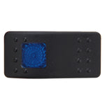 Car Truck Boat Switch Toggle Light Switch 4pin Waterproof 12/24V Bar Style Blue Toggle Reverse Rocker Rear Light Switch Car Auto Universal DIY 4 Pin Boat Cap OFF-ON Push Button with Indicator Light, Button 2