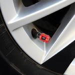 4 PCS Valve Shape Gas Cap Mouthpiece Cover Tire Cap Car Tire Valve Caps