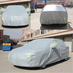 PVC Anti-Dust Sunproof Hatchback Car Cover with Warning Strips, Fits Cars up to 4.4m 172 inch Length, 172inch (L)