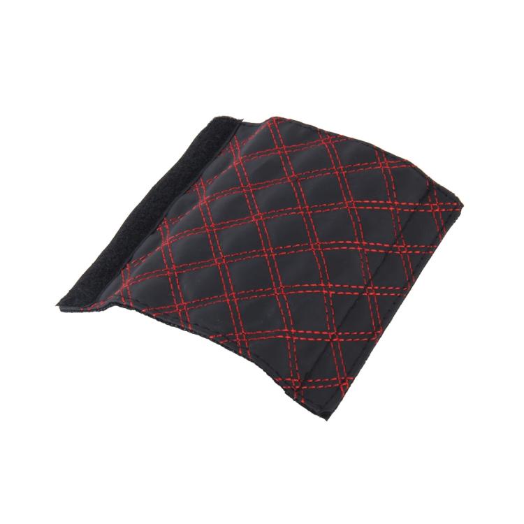 2 PCS Car Hand Brake Cover Shift Knob Gear Stick Cushion Sets Cover Car Accessory Interior Decoration Pad, 2 PCS  Red, 2 PCS Red  White