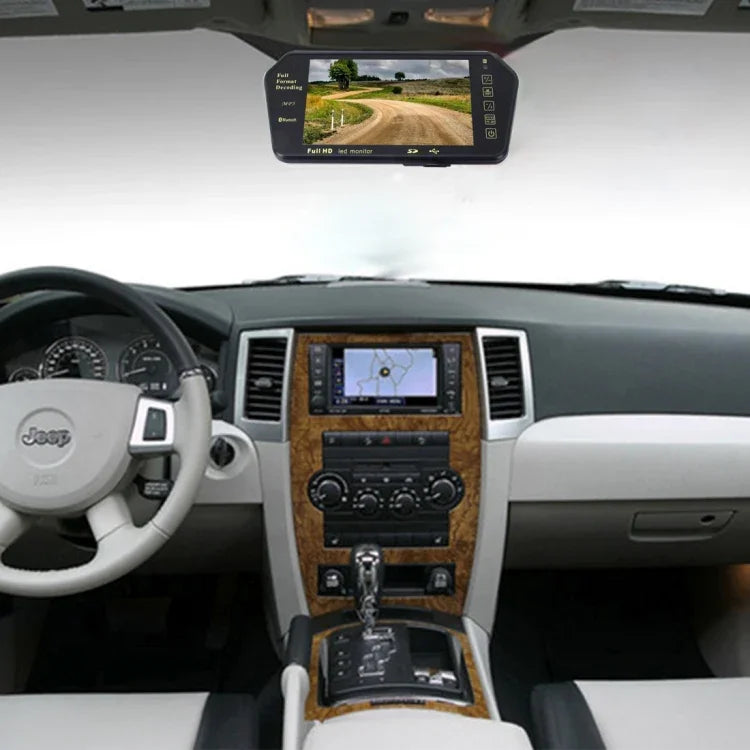 7 inch 480*234 Rear View TFT-LCD Color Car Monitor with Bluetooth MP5 Player, Support Reverse Automatic Screen Function, 7 inch 480*234