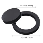 2 PCS Car Sound Insulation Speaker Soundproof Cotton with Self Adhesive Car Sound Insulation Cotton, Outer Diameter : 19.5 cm, Inner Diameter: 14.3 cm, Car Speaker Soundproof Cotton