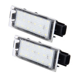 2 PCS License Plate Light with 18  SMD-3528 Lamps for Renault,2W 120LM,6000K, DC12V(White Light), For Renault