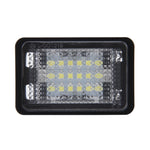 2 PCS License Plate Light with 18  SMD-3528 Lamps for Mercedes-Benz GLK X204 ,2W 120LM, DC12V (White Light), For Benz GLK X204
