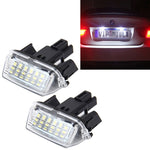 2 PCS License Plate Light with 18  SMD-3528 Lamps for Toyota,2W 120LM,6000K, DC12V(White Light), For Toyota1