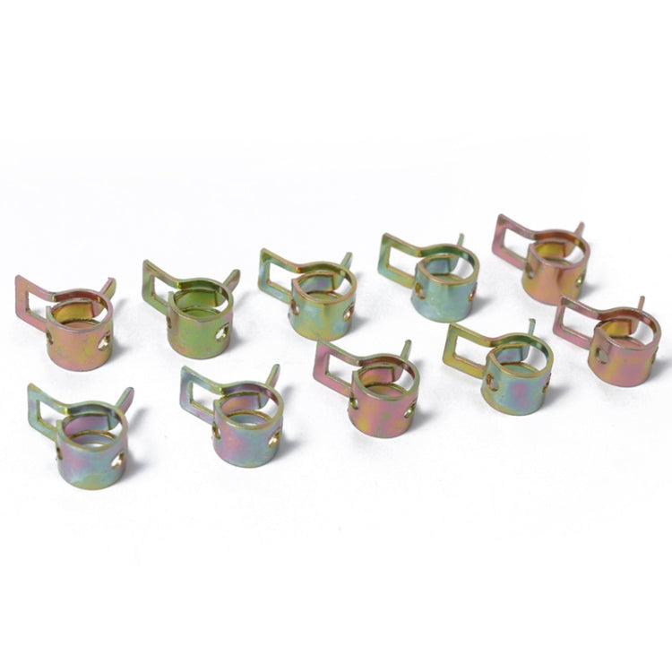 10 PCS 12mm Car Spring Clip Fuel Line Hose Clip Water Pipe Air Tube Clamp Fastener, 10 PCS 12mm