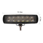 6 inch 18W 6000K IP68 8D Car Boat Marine Work Lights Spotlight LED Bulbs, DC 10-30V, 18W